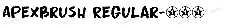 ApexBrush Regular字体转换